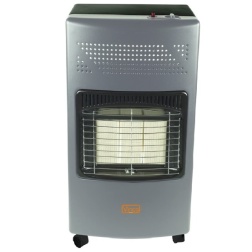 Vinco 71406 Stufa a gas con pannello infrarossi, 4200 Watt, Grigio scuro